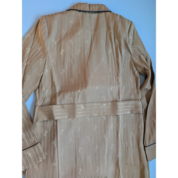 NWT L'AGENCE Skyler Collared Wrap Robe Jacket Size XXS Dark Khaki Horse #1G480 - Picture 13 of 13